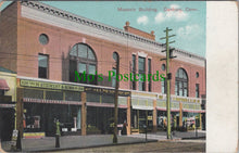 Load image into Gallery viewer, America Postcard - Masonic Building, Danbury, Connecticut SW10511