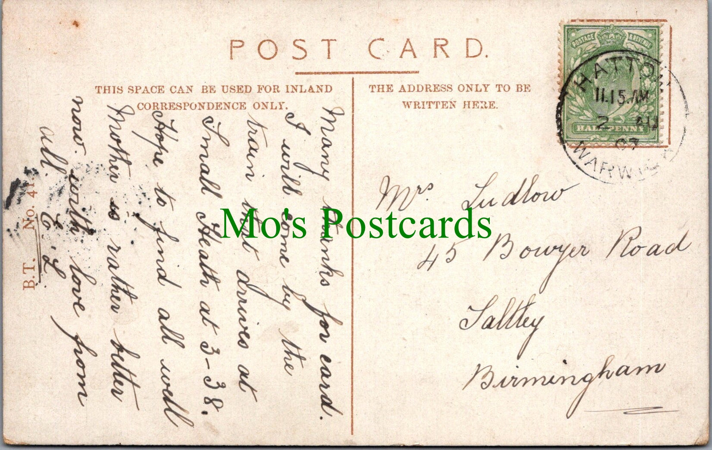 Lancashire Postcard - Blackpool, South Shore, Looking South SW10561