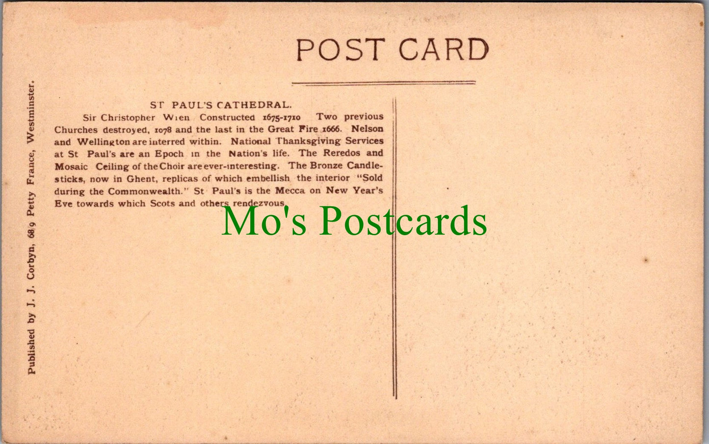 London Postcard - St Paul's Cathedral SW10891