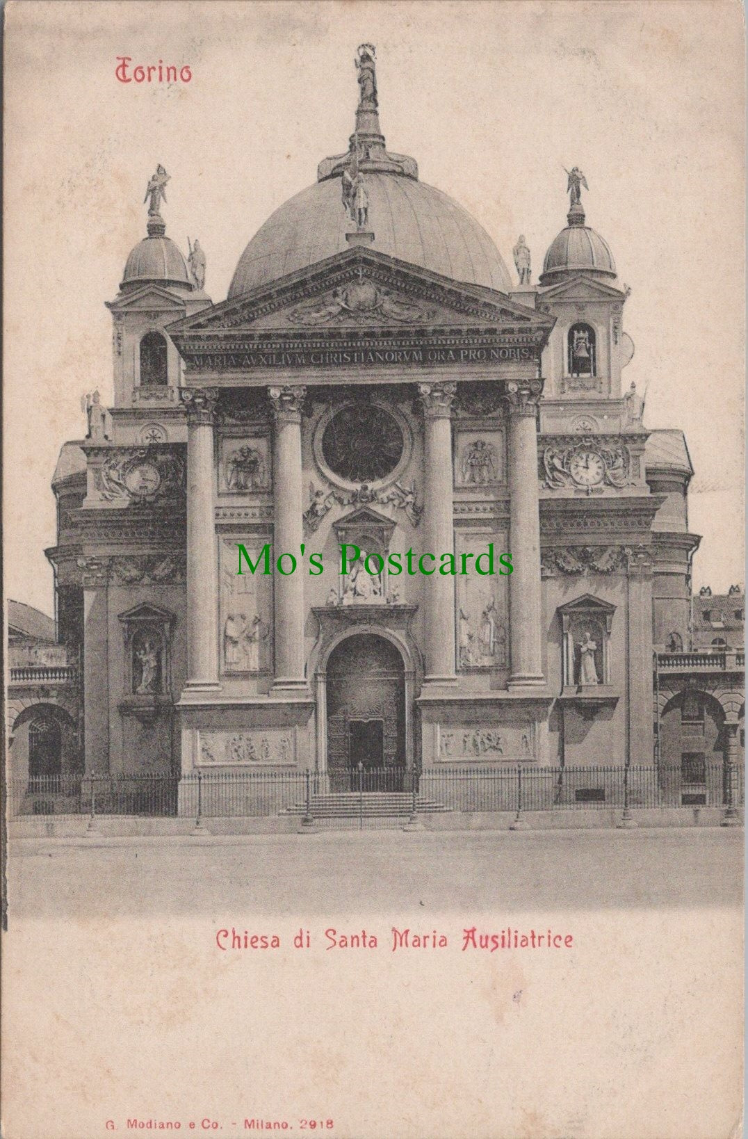 Italy Postcard - Torino, Chiesa Di Santa Maria Ausiliatrice SW10894