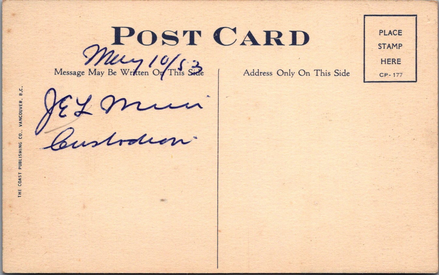 Canada Postcard - The Bastion, Nanaimo, British Columbia SW10712