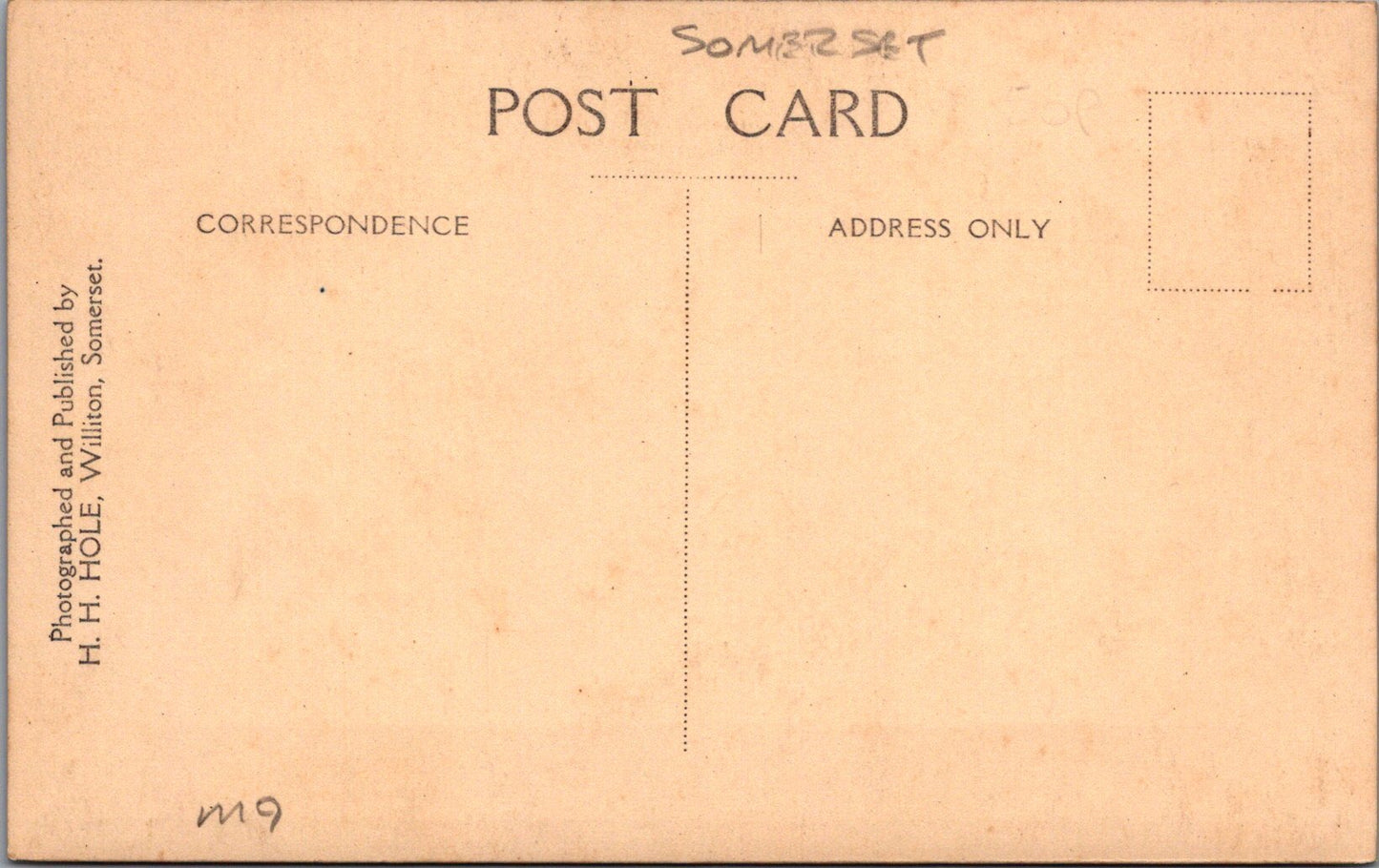 Somerset Postcard - Old Cleeve Village SW10717