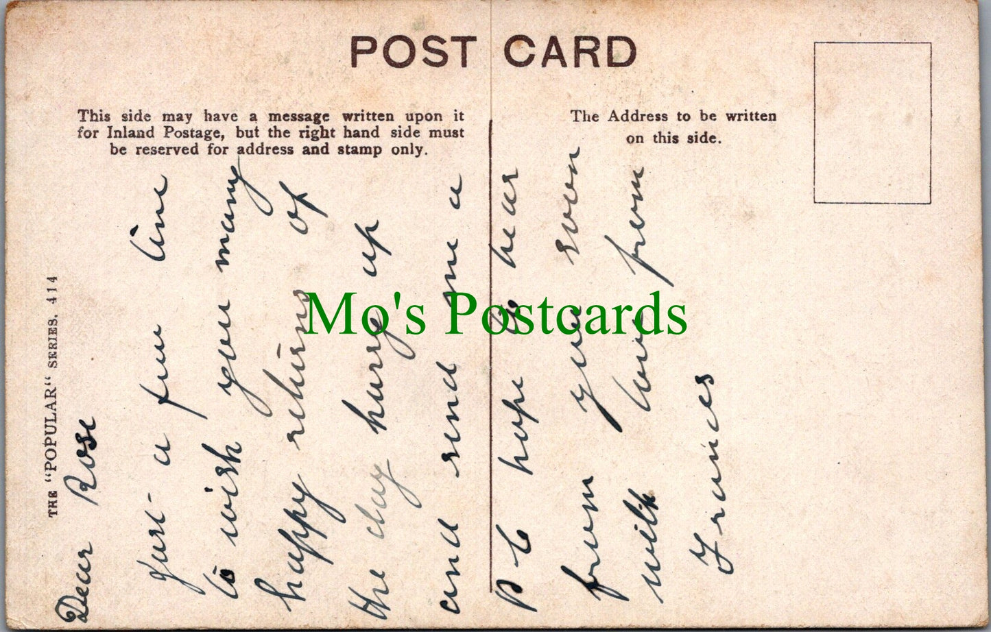 Greetings Postcard - Happy Birthday Flowers, Glitter Surface SW10417