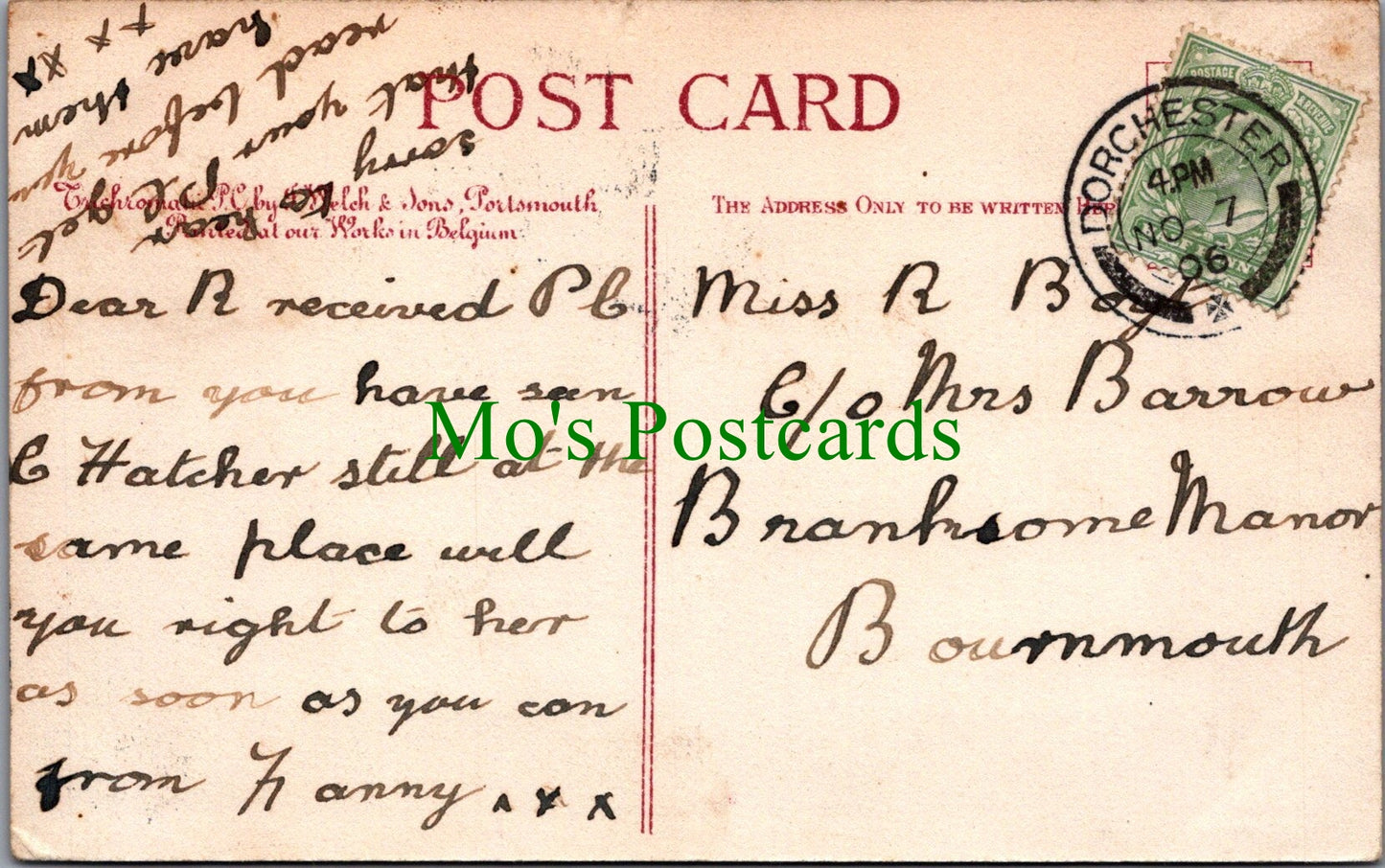 Dorset Postcard - Road To Upwey, Near Weymouth SW10448