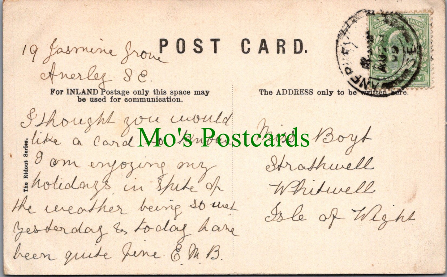 London Postcard - The Old Canal, Anerley, Bromley SW10451