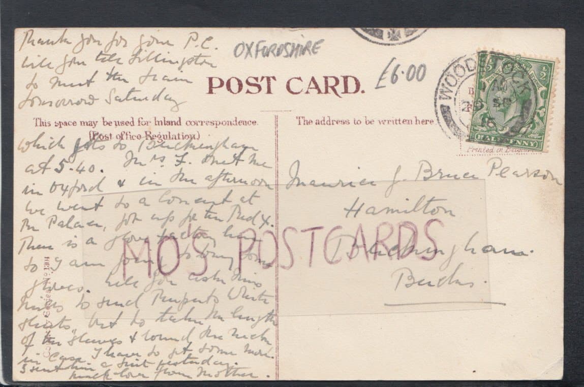 Oxfordshire Postcard - Woodstock Village, 1915 - Mo’s Postcards