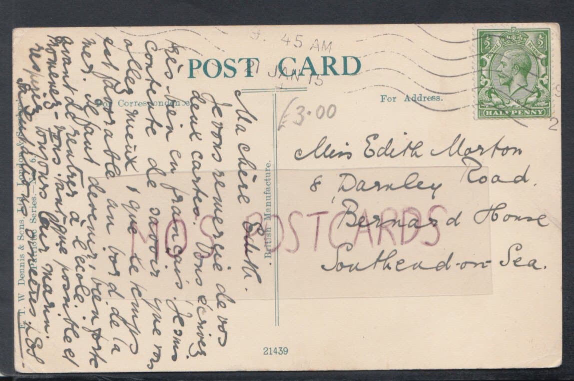 Military Postcard - May The Flags of Great Britain and Her Allies Float Over Free People, 1915 - Mo’s Postcards
