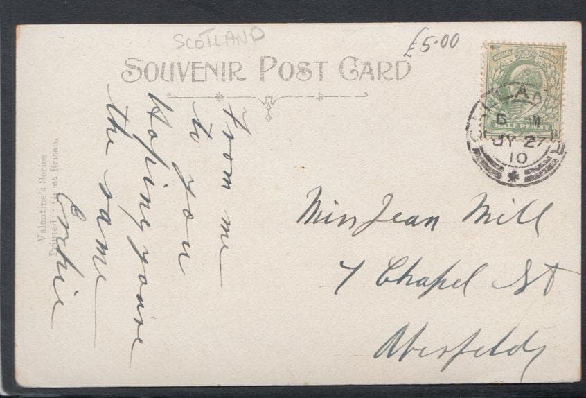 Scotland Postcard - Main Street, Callander, 1910 - Mo’s Postcards