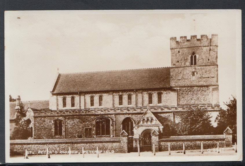 Hampshire Postcard - St Peter's Church, Petersfield, 1955 - Mo’s Postcards