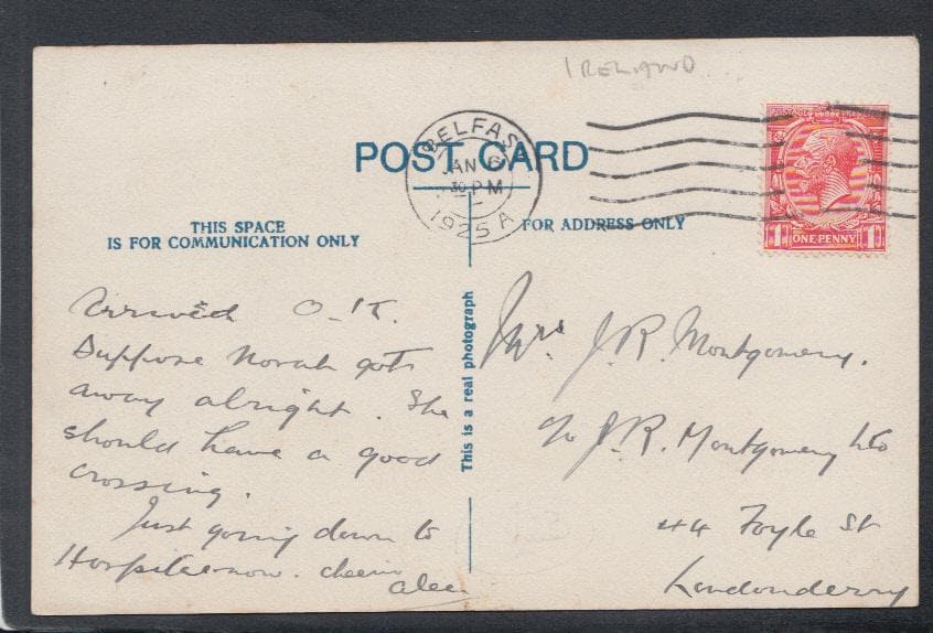 Northern Ireland Postcard - Royal Avenue, Belfast, 1925 - Mo’s Postcards
