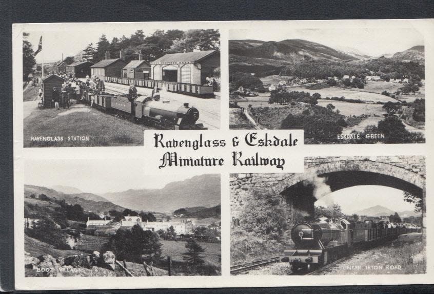Railway Postcard - Trains - Ravenglass & Eskdale Miniature Railway, 1964 - Mo’s Postcards