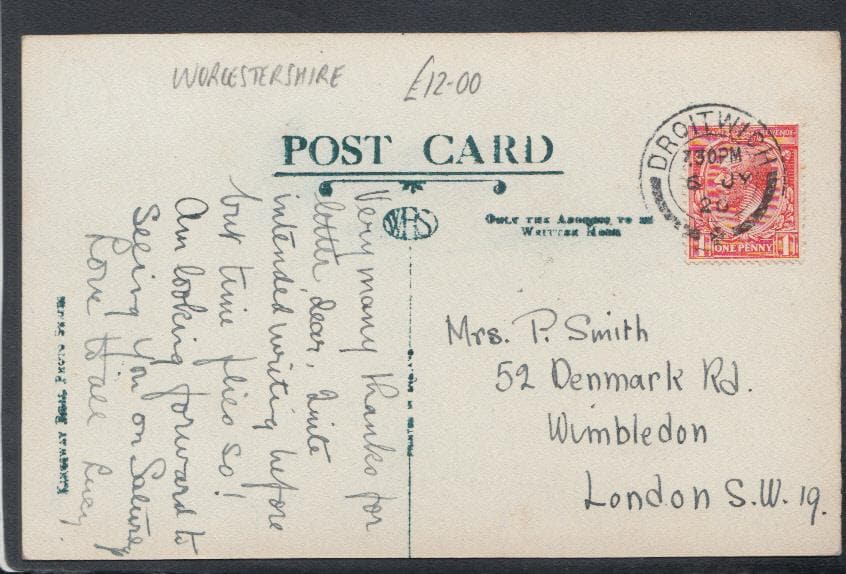 Worcestershire Postcard - High Street, Droitwich - Mo’s Postcards