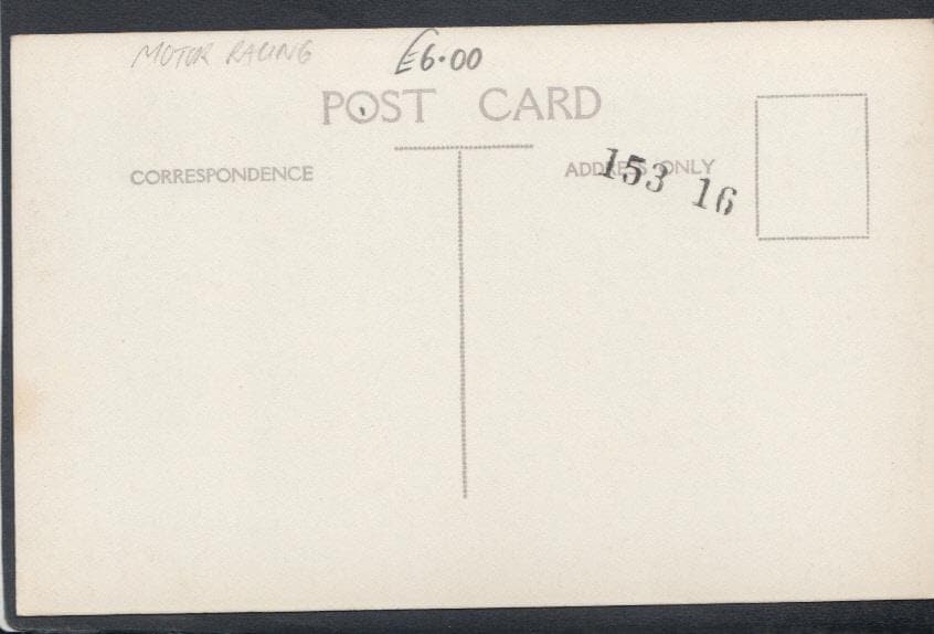 Sports Postcard - Real Photo of a Man Driving a Motor Racing Car. Car No 24 - Mo’s Postcards