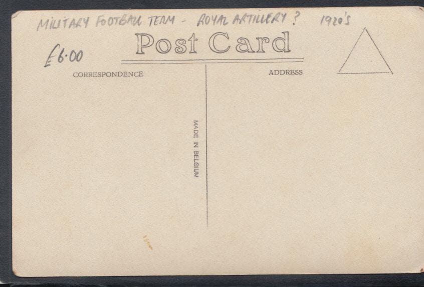 Military Postcard - British Army Cup Winning Team - Mo’s Postcards