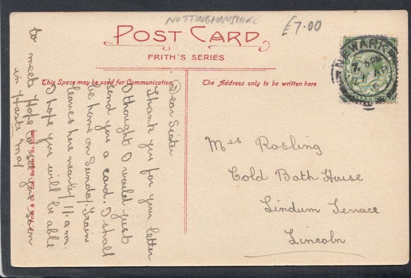 Nottinghamshire Postcard - Winthorpe Village, 1916 - Mo’s Postcards