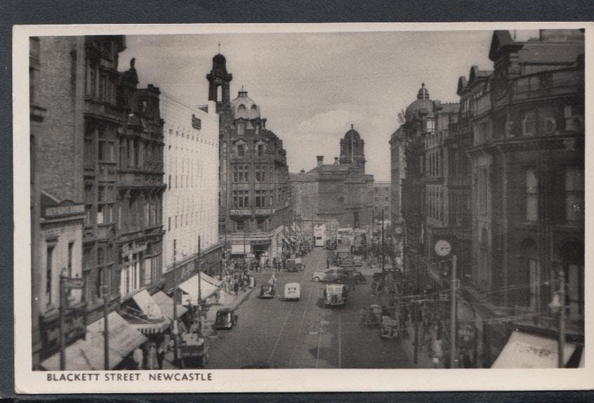 Northumberland Postcard - Blackett Street, Newcastle - Mo’s Postcards