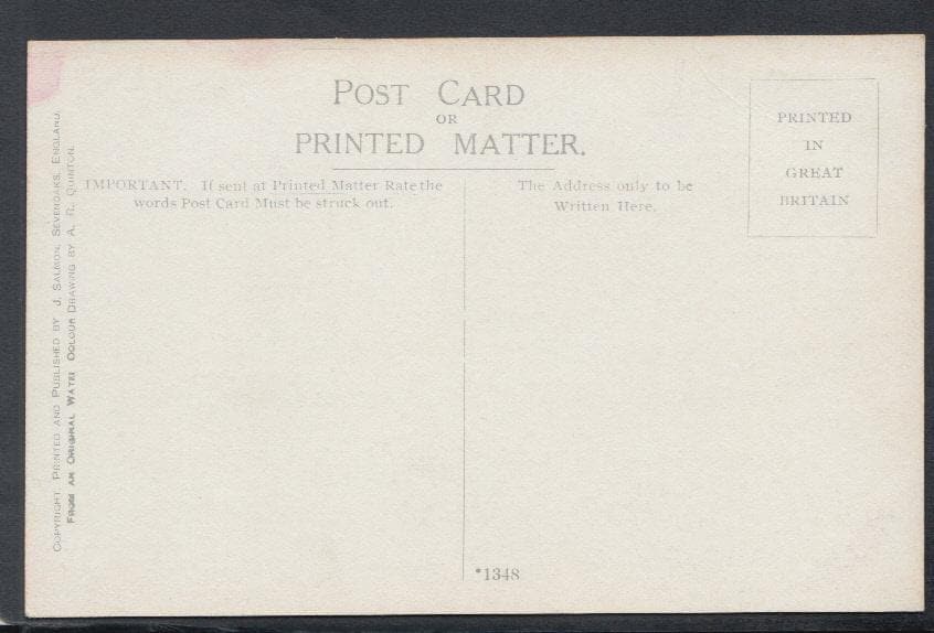 Oxfordshire Postcard - Corpus Christi College, Oxford - Artist A.R.Quinton - Mo’s Postcards