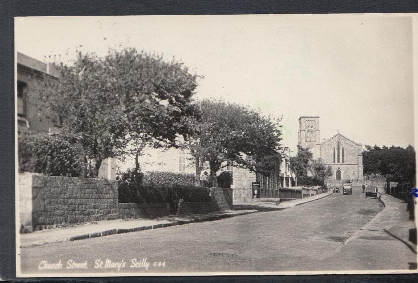 Cornwall Postcard - Church Street, St Mary's, Scilly, 1957 - Mo’s Postcards