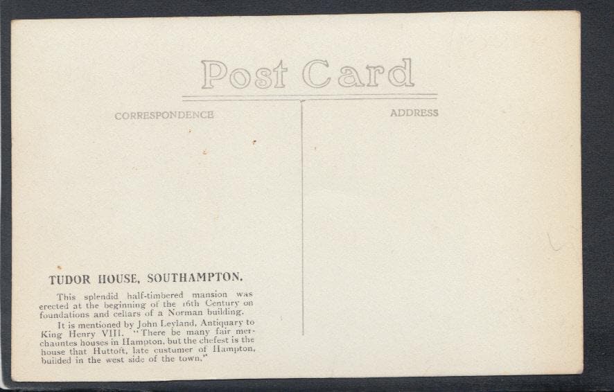 Hampshire Postcard - Tudor House, Southampton - Mo’s Postcards