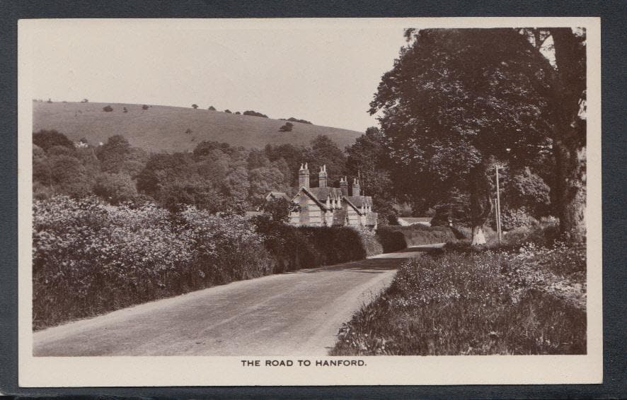 Dorset Postcard - The Road To Hanford, 1933 - Mo’s Postcards