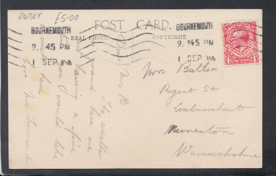 Dorset Postcard - The Beach, Bournemouth - Mo’s Postcards