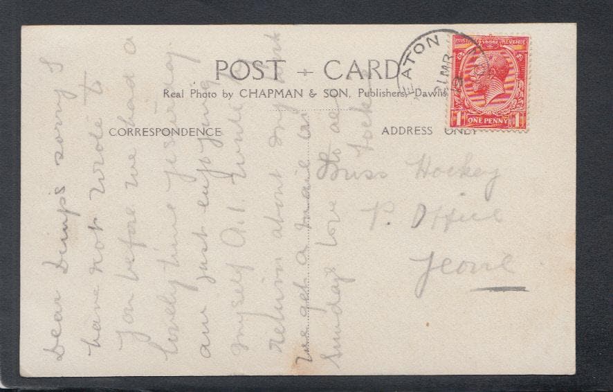 Devon Postcard - Beer Village, 1919 - Mo’s Postcards