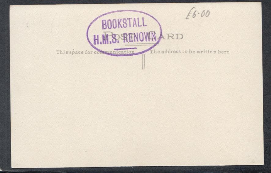 Military Postcard - Royal Navy - H.M.S. "Renown" - Mo’s Postcards