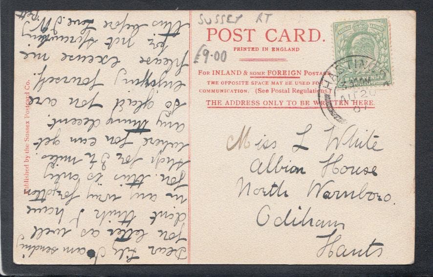 Sussex Postcard - Post Office, Pett, 1907 - Mo’s Postcards