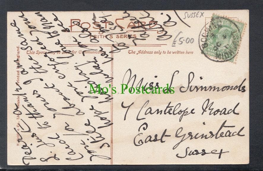 Sussex Postcard - Midhurst Sanatorium - The East Court, 1911 - Mo’s Postcards