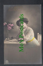 Load image into Gallery viewer, Greetings Postcard - Lady Writing a Letter