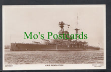 Load image into Gallery viewer, Military Postcard - Naval - H.M.S.Resolution