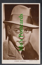 Load image into Gallery viewer, Actor Postcard - Film Star Herbert Marshall