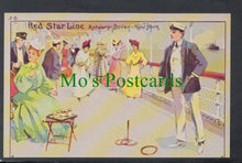 Load image into Gallery viewer, Shipping Postcard - Red Star Line, Peg Quoits