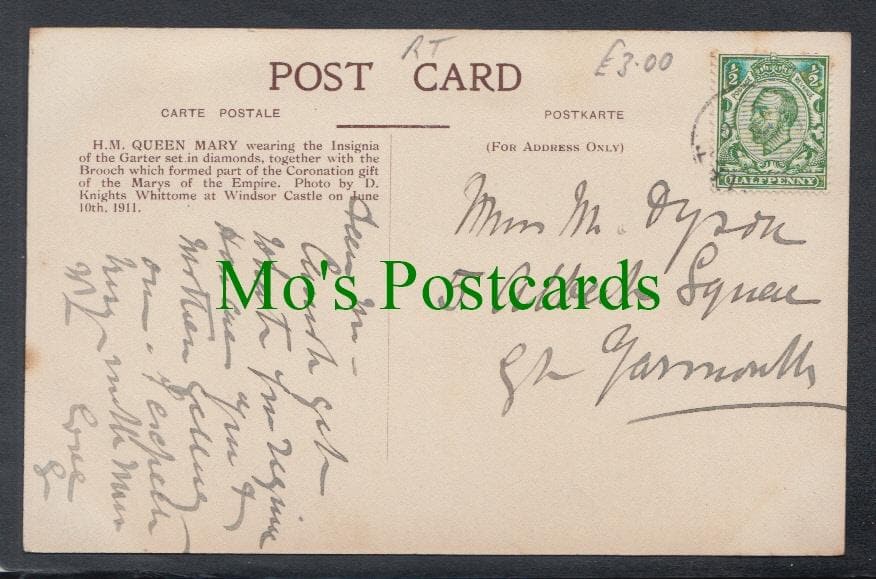 Royalty Postcard - H.M.Queen Mary