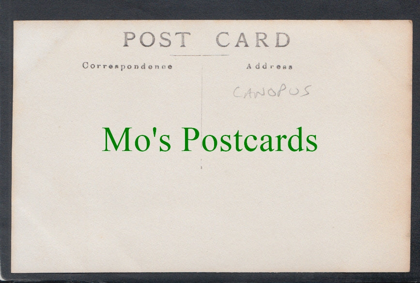 Naval Postcard - H.M.S.Canopus
