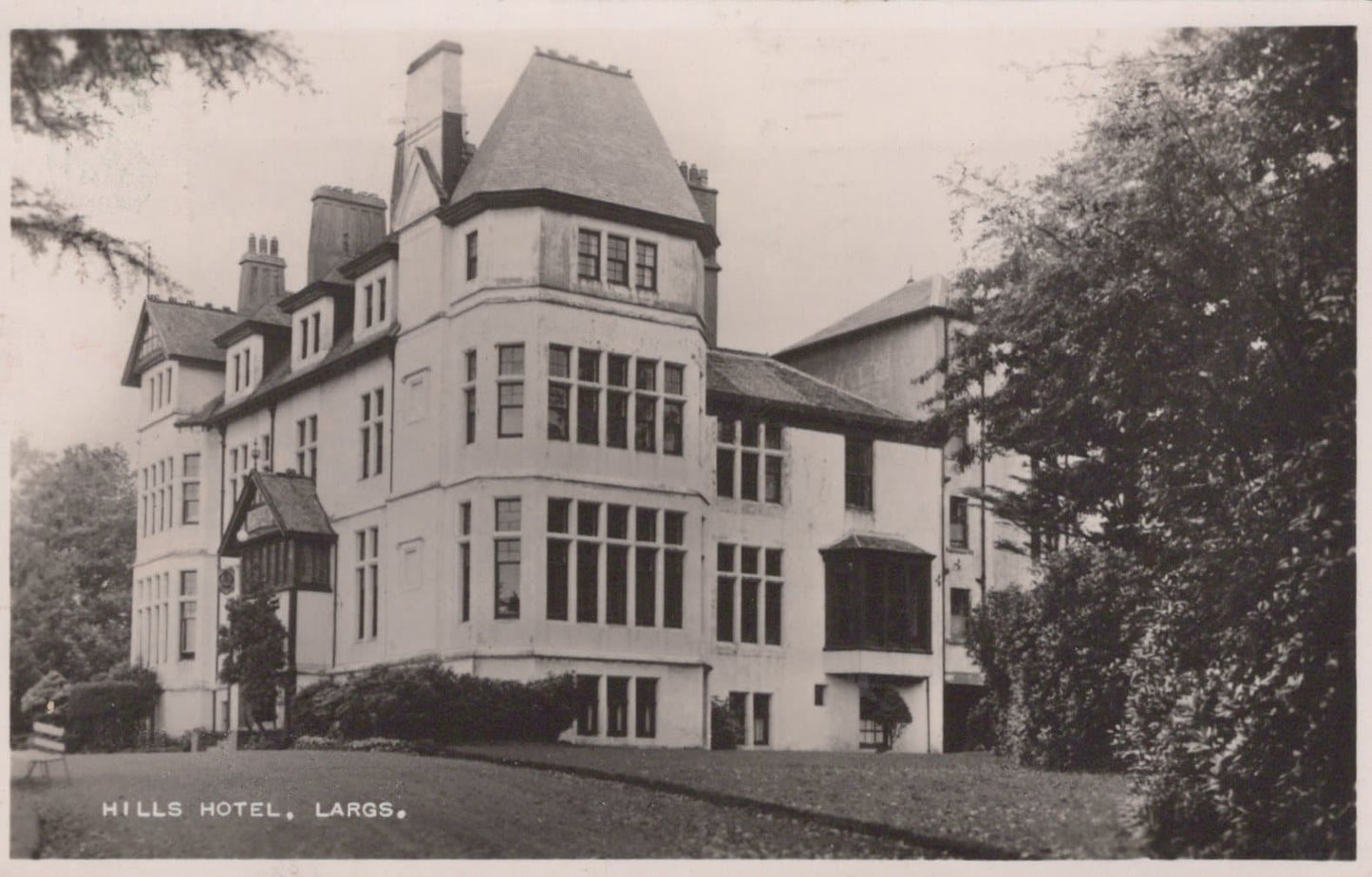 Scotland Postcard - Hills Hotel, Largs, 1952 - Mo’s Postcards
