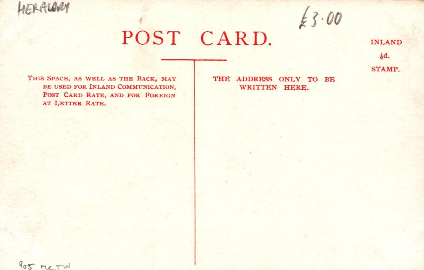Heraldic Postcard - Nottingham - Ja-Ja Heraldic Series - Mo’s Postcards