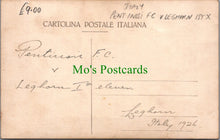 Load image into Gallery viewer, Football Postcard - Pentirroic? v Leghorn, Italy