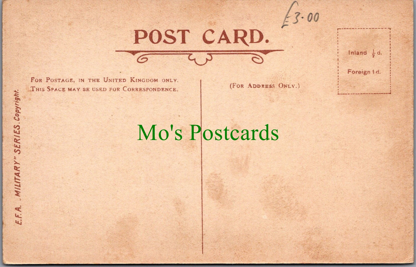 Military Postcard - Troop Sergeant Major 2nd Dragoon Guards