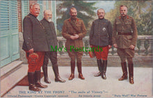 Load image into Gallery viewer, Military Postcard - The King at The Front