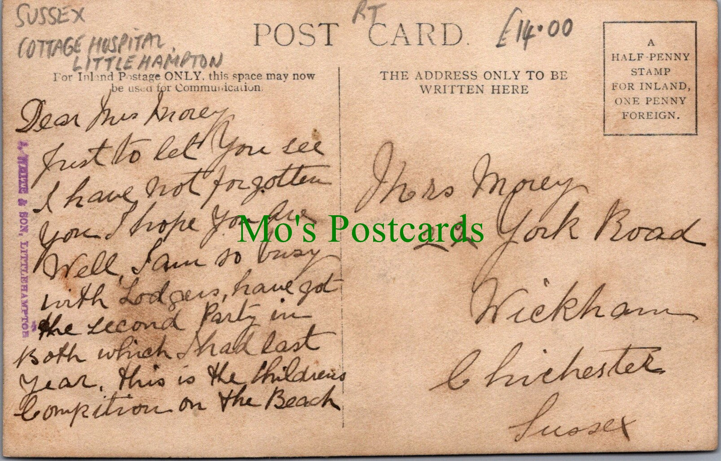 The Cottage Hospital, Littlehampton, Sussex