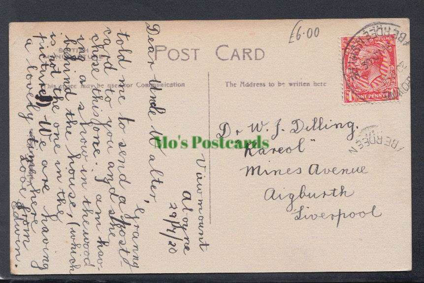 Scotland Postcard - Glentanar House, Aboyne, Aberdeenshire, 1920 - Mo’s Postcards
