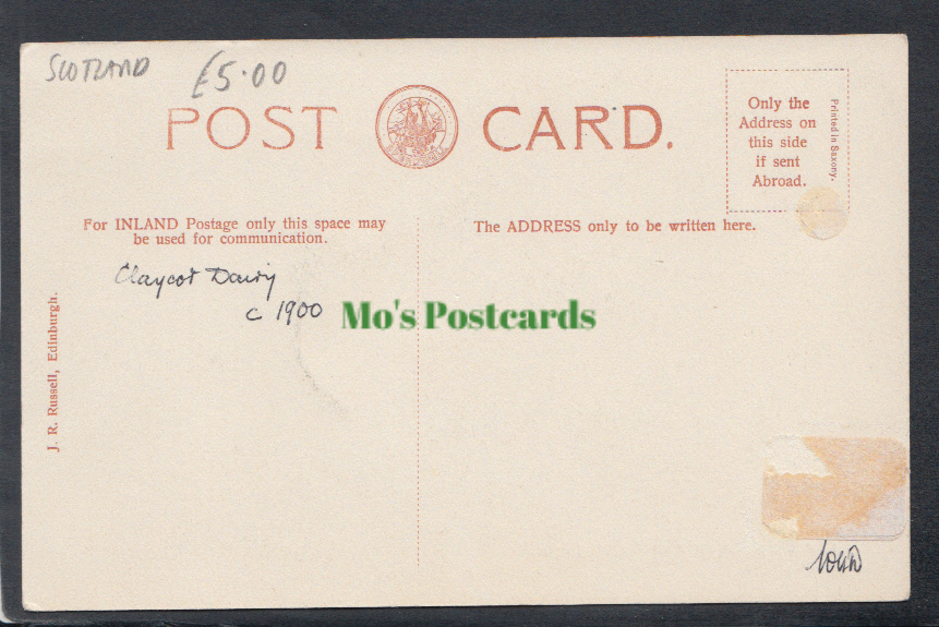 Scotland Postcard - The Oldest House in Corstorphine, Claycotts - Mo’s Postcards