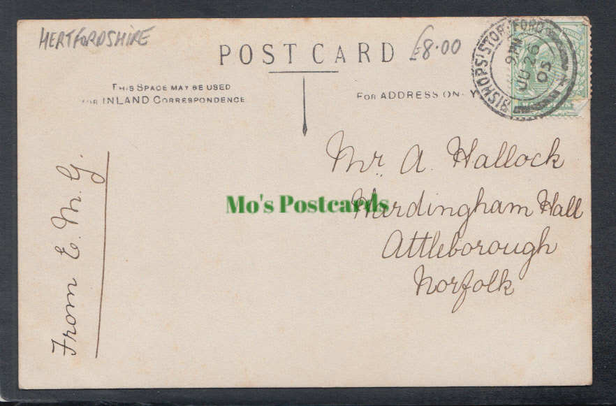 Bedfordshire Postcard - Oakley Village, 1905 - Mo’s Postcards