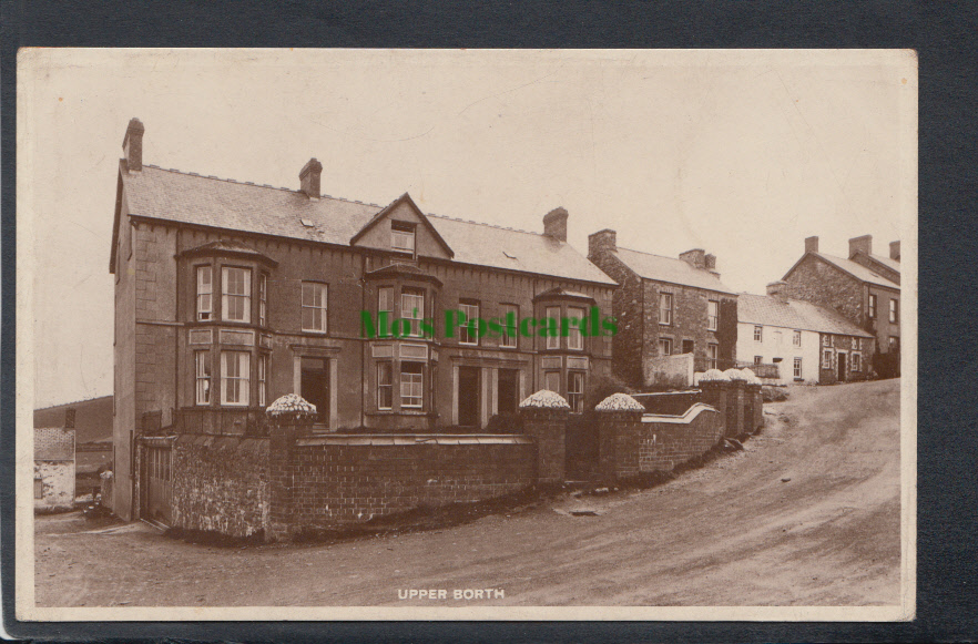 Wales Postcard - View of Upper Borth, Ceredigion, 1945 - Mo’s Postcards