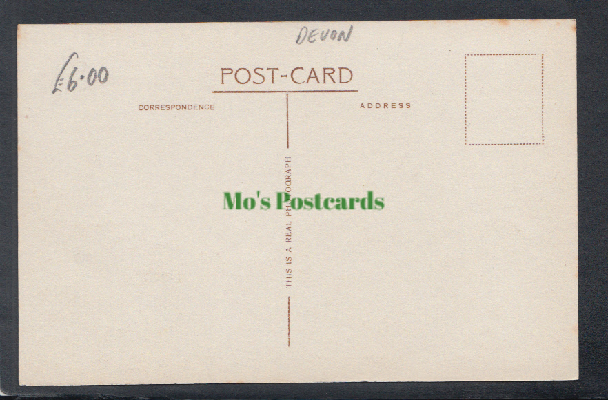 Devon Postcard - The Fruit Stall, Clovelly, 1929 - Mo’s Postcards