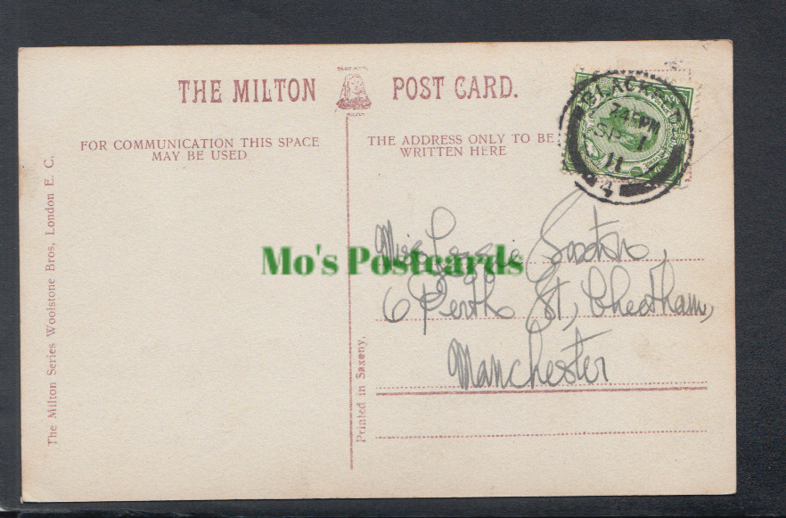 Glamour Postcard - Young Lady Pose