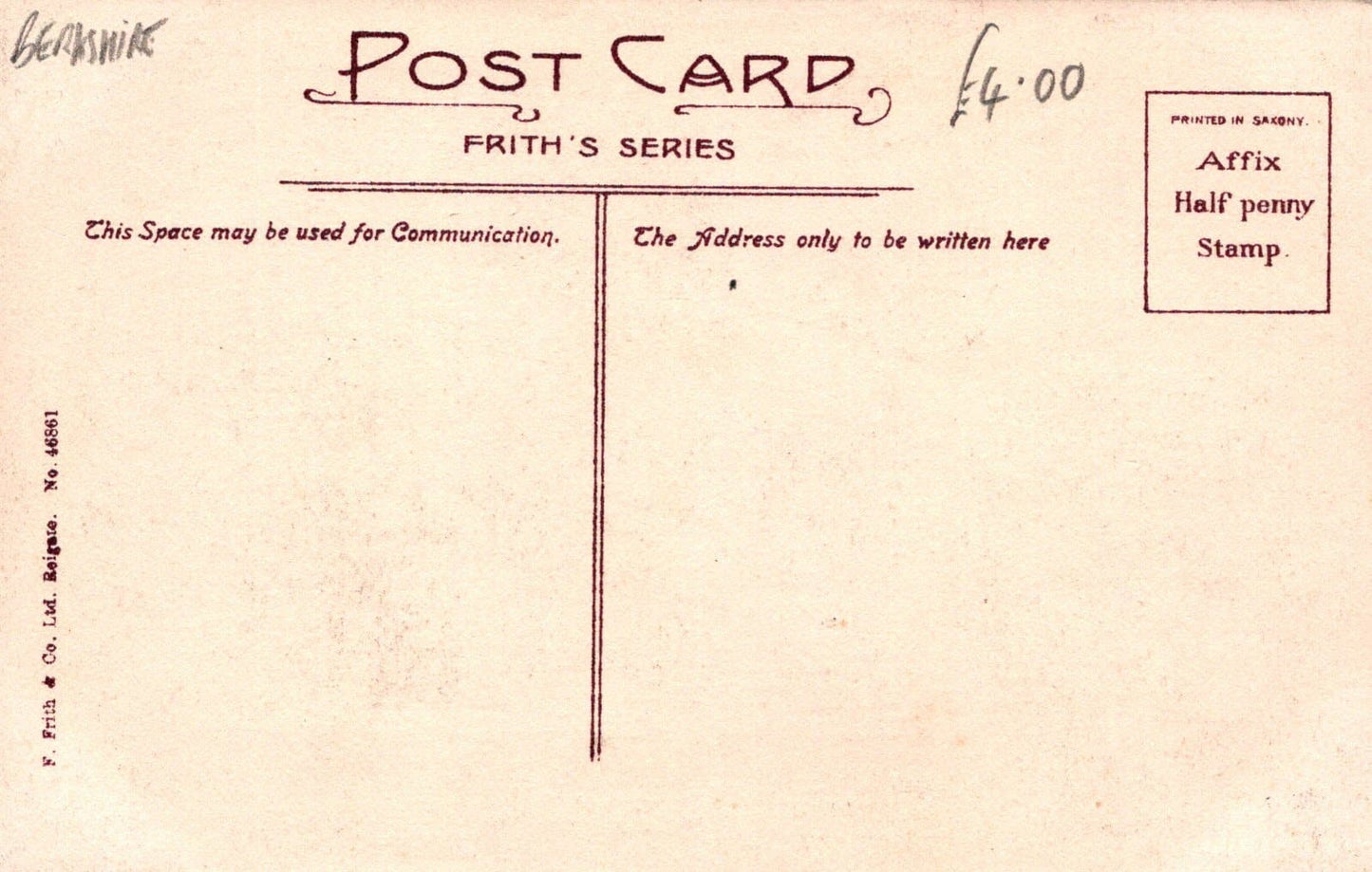 Berkshire Postcard - Ascot, Royal Hotel - Mo’s Postcards