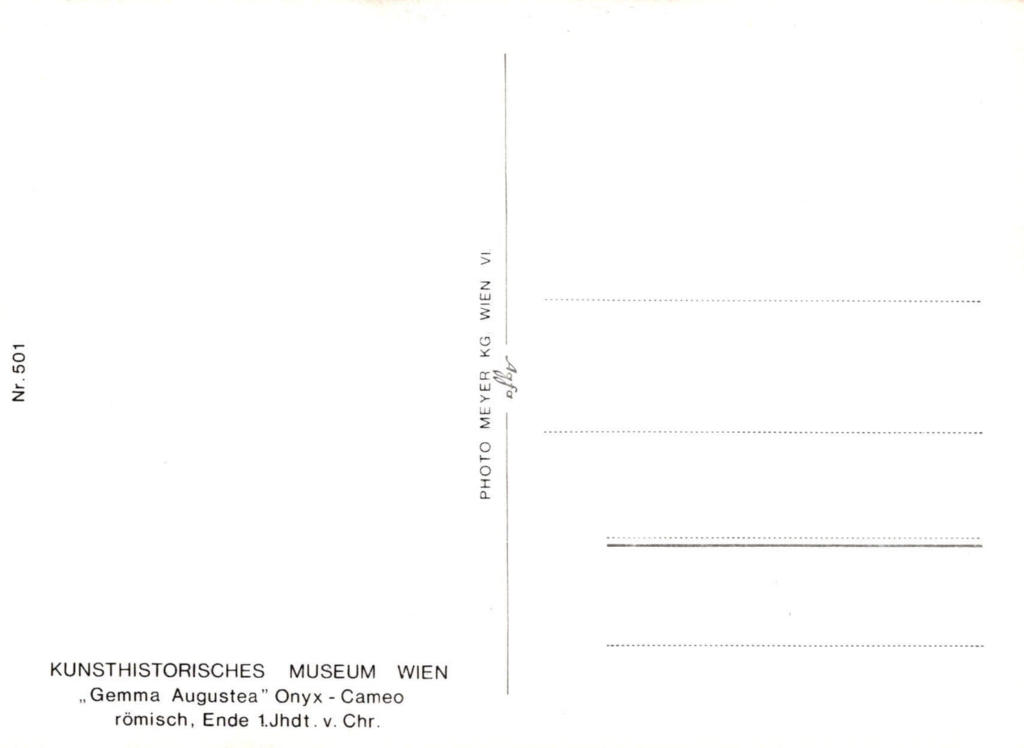 Austria Postcard - Kunshistorisches Museum, Wien - Gemma Augustea Onyx - Cameo - Mo’s Postcards