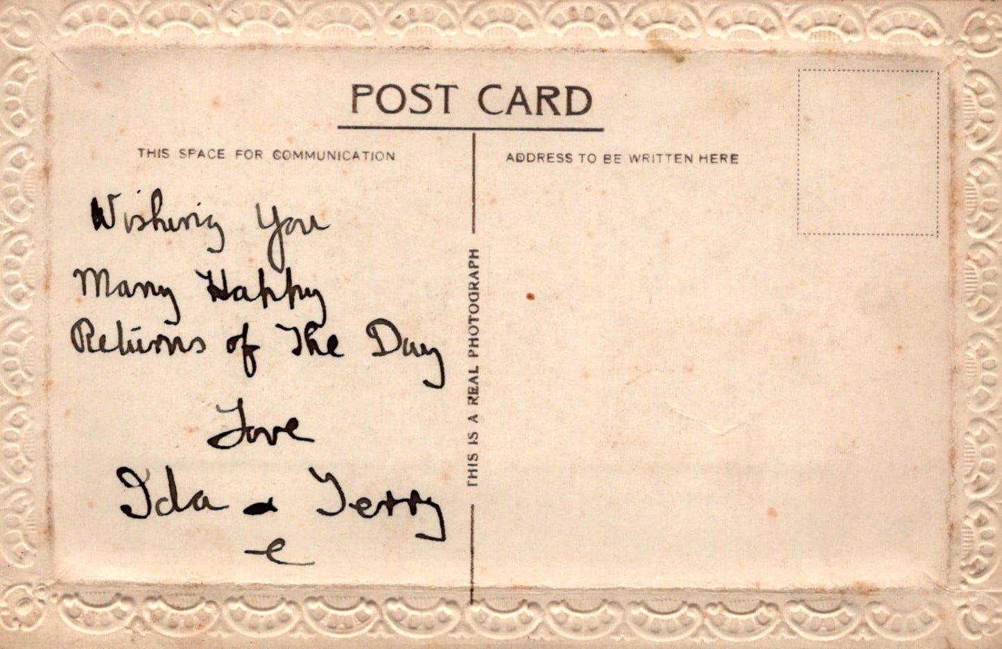 Greetings Postcard - To My Dear Dad on His Birthday - Mo’s Postcards